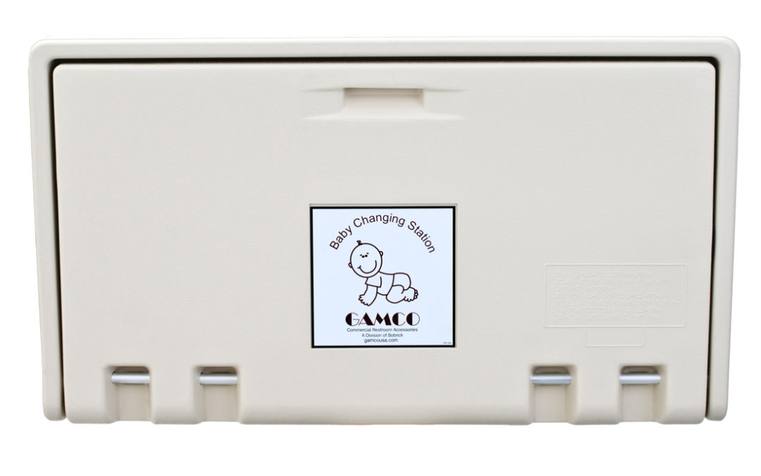 Horizontal Wall-Mounted Baby Changing Station Cream – (Model #: bcs-1)