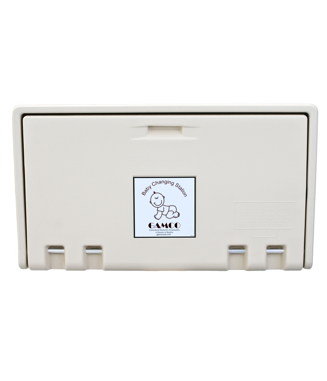 Horizontal Wall-Mounted Baby Changing Station Cream - (Model #: bcs-1)-image