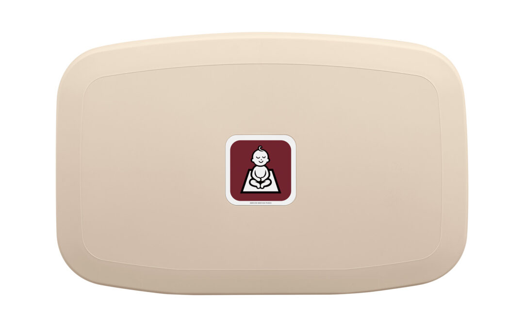 Surface-Mounted ADA-Compliant Baby Changing Station Cream – (Model #: bcs-3)